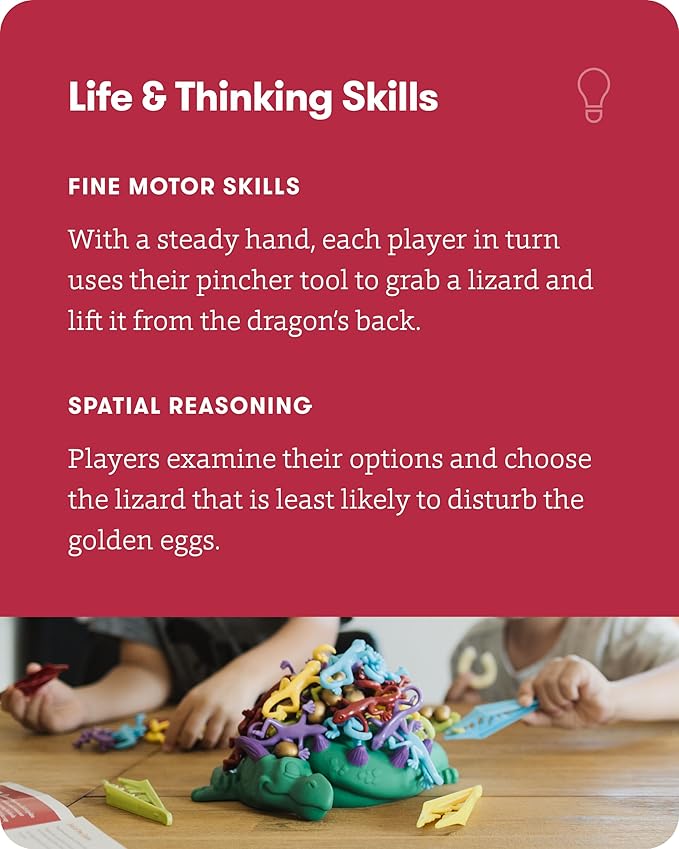 SimplyFun Dreaming Dragon - A Game for Kids Based on Steady Hands Concentration and A Little Luck - 2 to 4 Players - Kids Game Ages 6 &amp Up