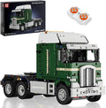 Mould King RC Tractor Truck Toy Building Block Semi Truck Toy for Aged 14+ 13202 Realistic Car Model with Motor Heavy Equipment Transporter Build and Display Blocks Kits (2181 Pieces)