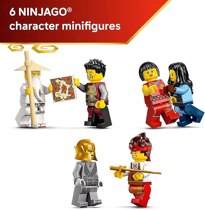 LEGO NINJAGO Four Weapons Blacksmith 15th Anniversary Building Toy for Kids Ages 14+ - Ninja Playset W/Collectible Elemental Master of Earth + 4 Minifigures - Gift Idea for Teen Boys &amp Girls - 71