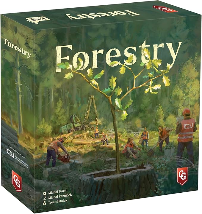 Capstone Games Forestry Board Game | 1-4 Players 90 Min Playtime 14+ Age | Strategy Resource Management Eco-Friendly Forest Management Board Game for Adults &amp Family