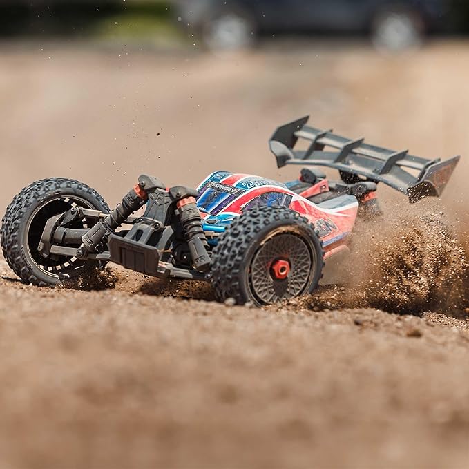 ARRMA RC Car 1/8 Typhon 4X4 223S BLX BRUSHLESS Buggy RTR (Battery and Charger Not Included) with DSC RED/Blue ARA4306V4T3