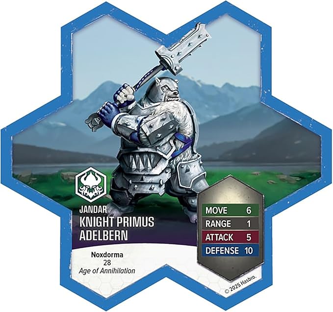 Renegade Game Studios Heroscape Age of Annihilation Knight Primus Adelbern &amp Ordo Borealis Army Expansion Board Game