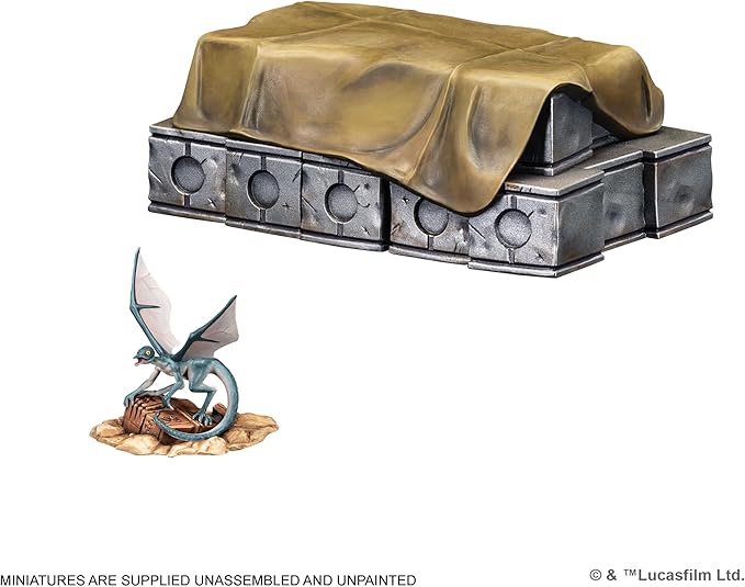 Asmodee Star Wars Shatterpoint Outer Rim Outpost Terrain Pack - Outpost Bunker Crate Stack &amp Bogwing Tabletop Miniatures Strategy Game for Kids &amp Adults Ages 14+ 2 Players 90 Min Playtime