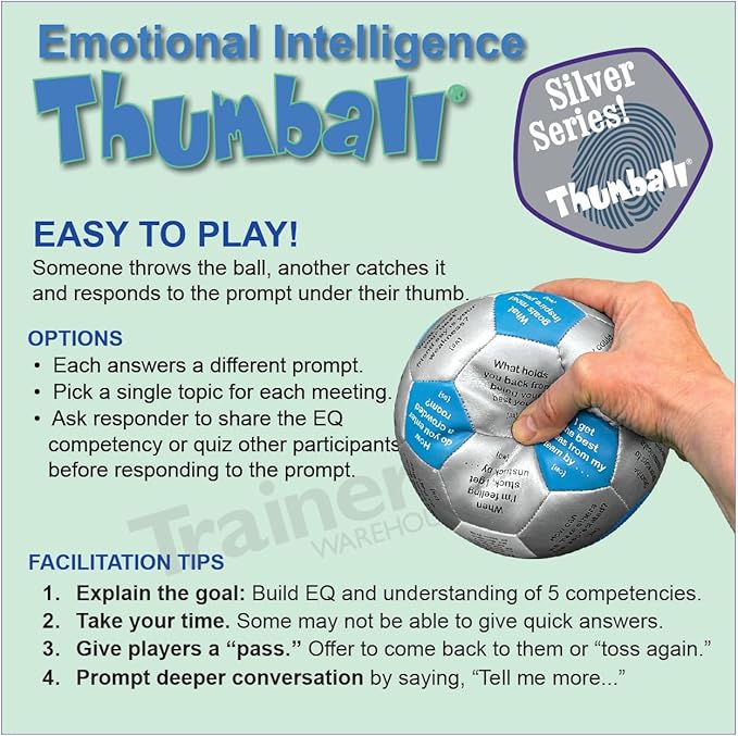 Trainers Warehouse 6 Thumball Collection 32 Prompts for Conversation Team Building Relationship and Training