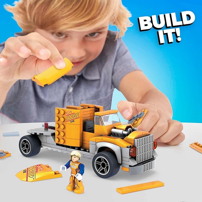 MEGA Hot Wheels Muscle Bound Building Set With 355 Pieces Authentic Details Features and Easter Eggs Colector Gift Set For Adult Builders