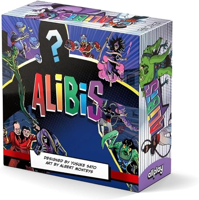 Allplay Alibis Board Game | Whodunit Word Association &amp Deduction Party Game | 4-8 Players 20-30 Min Playtime Social Mystery Game
