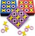 Tic Tac Toe (Bulk Pack of 120) 5x5 Foam Tic-Tac-Toe Mini Board Game Toys for Kids Birthday Party Favors Goody Bag Stuffers Classroom Prizes &amp Occupational Therapy