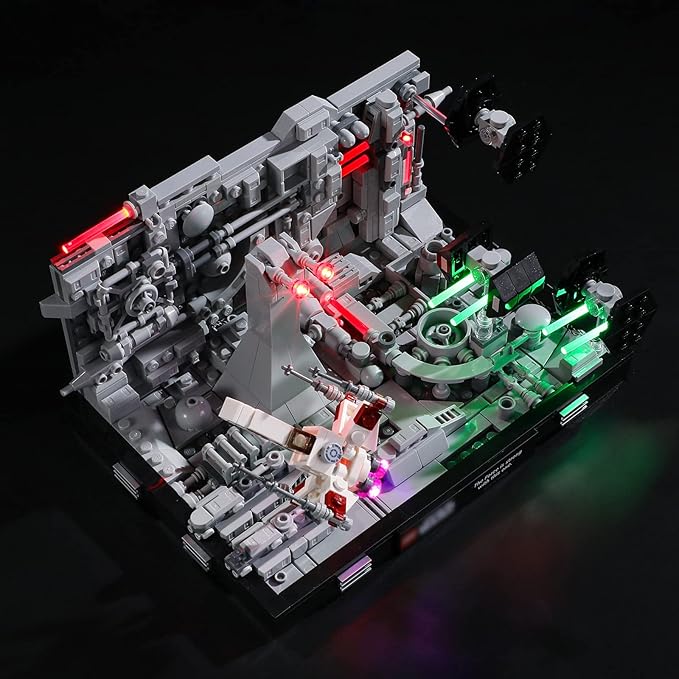 BRIKSMAX Light for Lego Death-Star-Trench-Run-Diorama 75329 - Led Lighting Kit Compatible with Lego Star Wars 75329 - Not Include The Lego Set