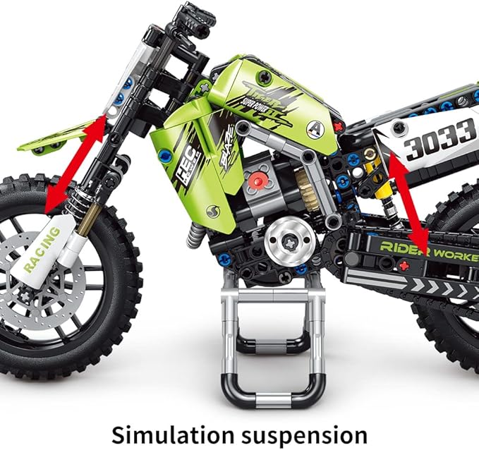 Mesiondy Motorcycle Toy Building Blocks KitStem Bricks SetsToys for Boys &amp AdultsBuild A Model Motorcycle (476 Pieces)………