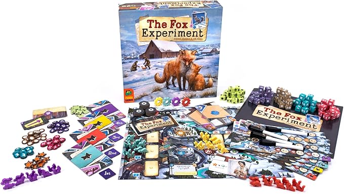 The Fox Experiment Board Game - Breed and Evolve Your Foxes! Strategy Game Fun Family Game for Kids and Adults Ages 10+ 1-4 Players 60 Minute Playtime Made by Pandasaurus Games