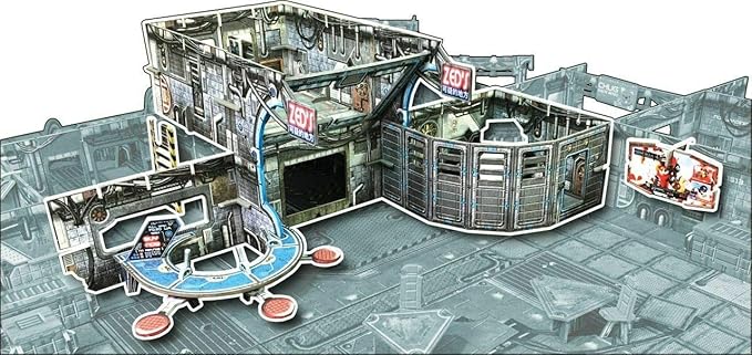 Battle Systems Core Space Shootout at Zed’s Expansion Set - Miniatures - Board Game - Event Cards - Modular 3D Terrain - Wargaming BSGCSE001
