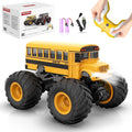 1/18 Remote Control School Bus Toy for Kids 2.4GHz RC Monster Truck Toy with LED Lights &amp Sound Rechargeable Electric Vehicle Gift for Boys Girls