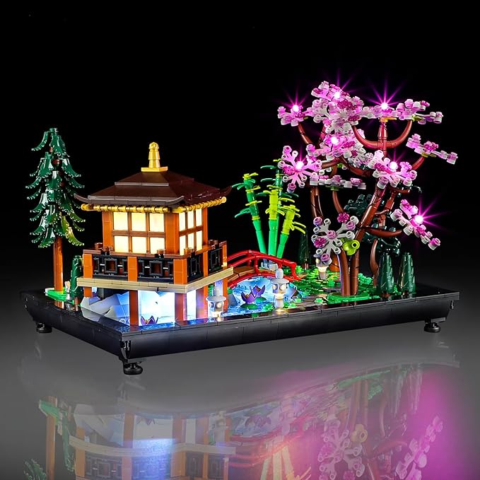 LED Light Kit for Lego 10315 Icons Tranquil Garden Set Compatible with Lego 10315 Building Blocks Model(Not Include Blocks Set)