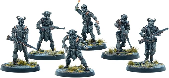 Modiphius Entertainment: Fallout: Miniatures - Cult of The Mothman: Follower - 6 Figures Appalachia Wave Unpainted Resin Miniatures Tabletop Game