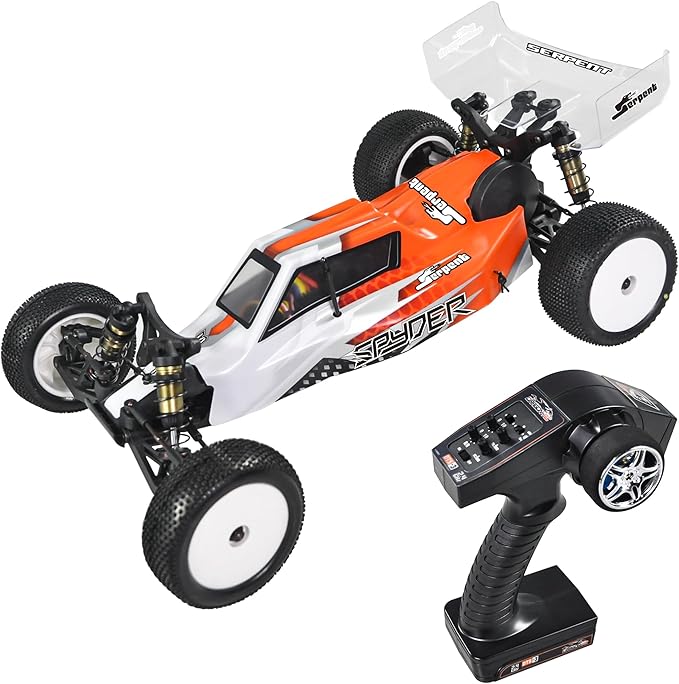 Serpent RTR 1/10 Off Road 2WD Buggy High Speed Long Life Optional High-Performance Off-Road RC Buggy RTR Battery and Charger Excluded (SRX-2 MM)