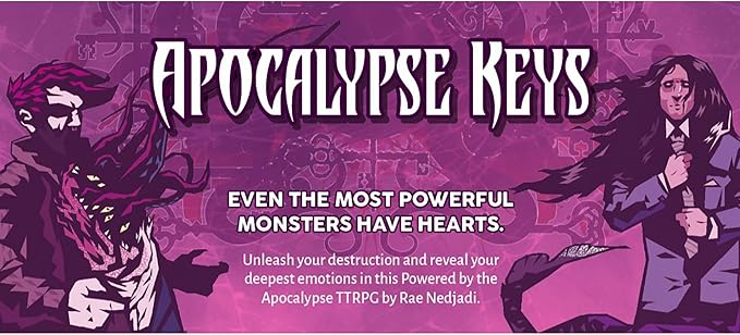 Evil Hat Productions Apocalypse Keys - RPG Book Evil Hat Productions Roleplaying Game of Occult Threats Monsters Bound by Love-Fate-Power