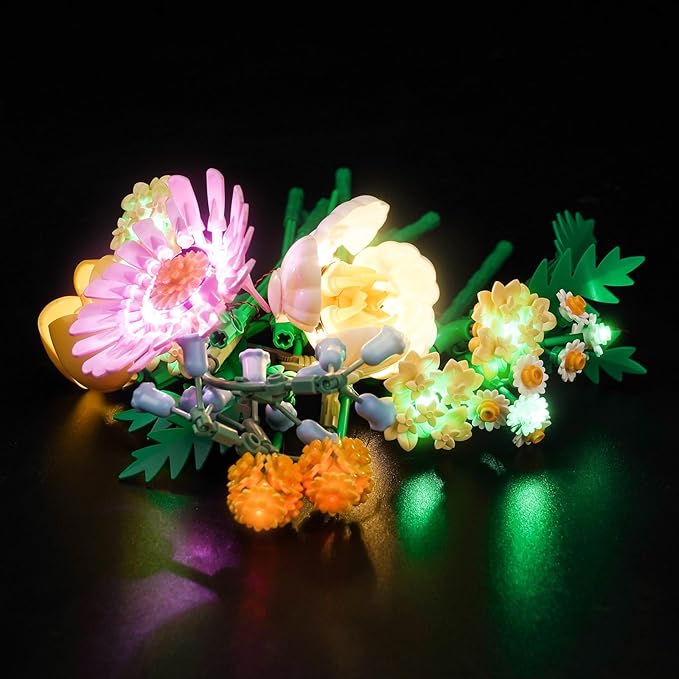 Upgraded Led Light Kit Compatible with Lego Petite Sunny Bouquet Building Set Lights Decoration Compatible with Lego 10347 (Model Not Included)