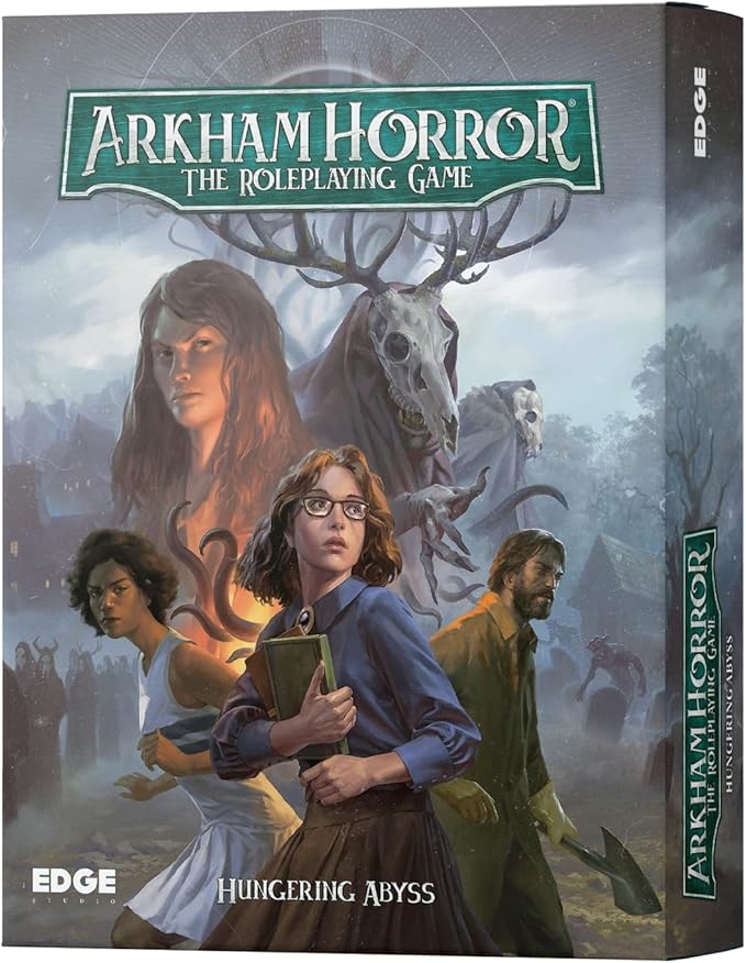 Asmodee Arkham Horror The Roleplaying Game Hungering Abyss Starter Set - Immersive RPG Adventure with Dynamic Pool System! Ages 14+ 2-6 Players 1+ Hour Playtime
