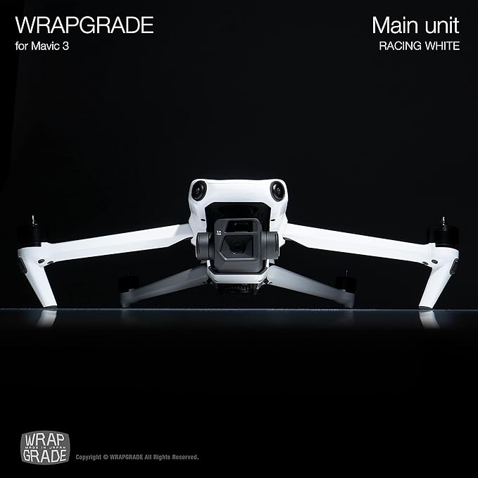 WRAPGRADE Skin Compatible with DJI Mavic 3 Pro (Racing White)