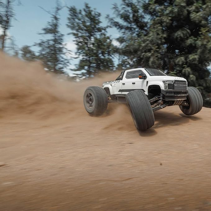 ARRMA RC Truck Big Rock 6S 4WD BLX 1/7 Monster Truck RTR (Battery and Charger Not Included) White ARA7612T3