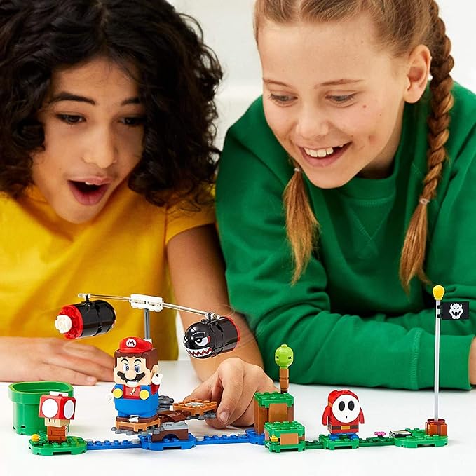 LEGO Super Mario Boomer Bill Barrage Expansion Set 71366 Building Kit Toy for Kids to Add to Their Super Mario Adventures with Mario Starter Course (71360) Playset (132 Pieces)