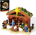 Jesus Building Block Set Easter Nativity Building Kit 252PCS Bible Story Jesus Figures Toys(Includes 6 Character Models) Gifts for Easter for Adults &amp Kids Boys Girls 6-12+
