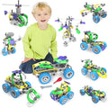 107Pcs Motorized Erector Sets for Kids Ages 4 5 6 7 8+STEM Building Toys for Boys Girls 3-5 4-8 5-7 6-8 Year OldEngineering KitElectric MotorCreative Educational Gift Learning Activities