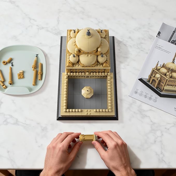 Mosque of Mohammed Ali Cairo Building Set Alabaster Mosque Architecture Model 620 Pcs Islamic Gift for Ramadan &amp Eid Egypt Landmark Collectible for Adults Home Office Decor