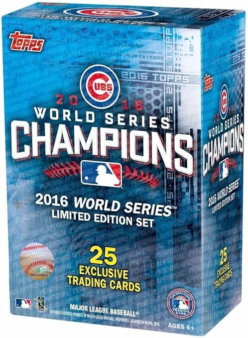 2016 Topps Chicago Cubs World Series CHAMPIONS Box Set With Kris Bryant Kyle Schwarber Anthony Rizzo Addison Russell Javier Baez David Ross &amp Others