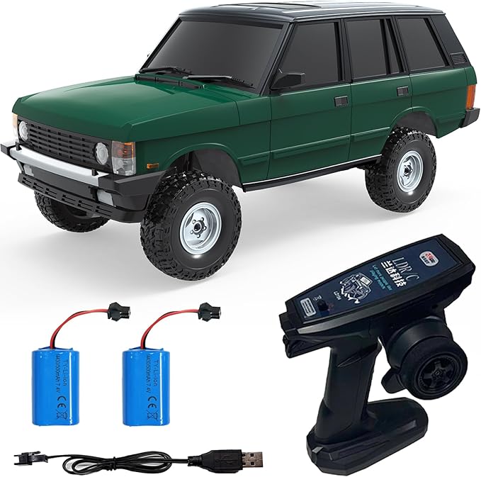 LDRC 1/18 Rc Climbing Car Ld18401 4wd Off-Road Vehicle Professional Adult Model Remote Control Crawler Cars (Green)