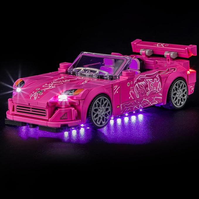 LED Light Kit for Lego 77241 2 Fast 2 Furious Honda S2000 Compatible with Lego 77241 Building Blocks Model(Not Include Blocks Set)