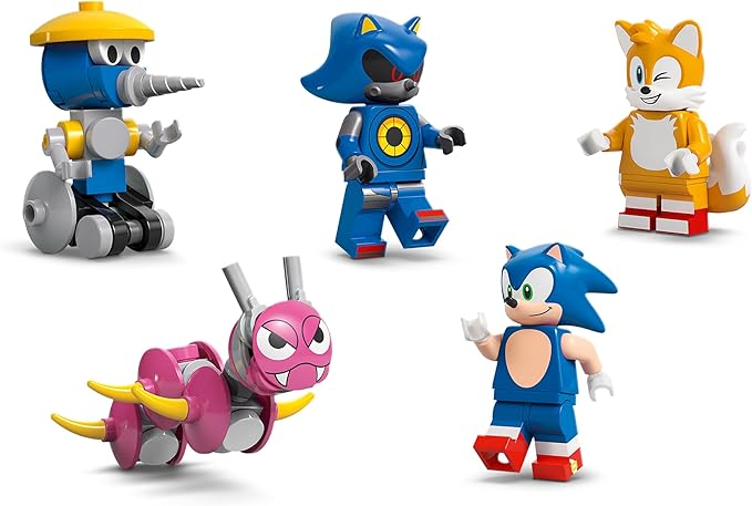 LEGO Sonic The Hedgehog Team Sonic Command Truck Building Toy - Pretend Play Vehicle W/5 Figures for Boys &amp Girls Ages 8+ - Toy Building Blocks for Kids - Gift Idea for Birthdays - 77006