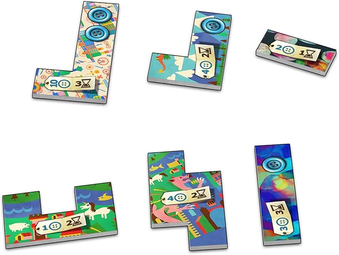 Lookout Games Patchwork Board Game (Revised Edition) - Interactive Quilting Puzzle Strategy Game Family Fun for Kids &amp Adults Ages 8+ 2 Players 30 Minute Playtime