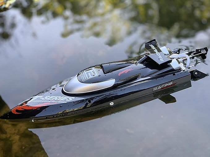 18Inch Brushless RC Speed Boat 2.4G 4WD 45-50KM/H Remote Control Watercraft Under Motor RC Submarine for 14Y+ Hobby Adults (FT012)