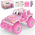 NQD Remote Control Car Rechargeable RC Racing Cars with Stickers 1:16 Scale 80 Min Play 2.4Ghz Off Road Trucks All Terrain Toys Gifts for 3-Year-Old Girls