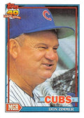 1991 Topps Baseball #729 Don Zimmer Chicago Cubs MG