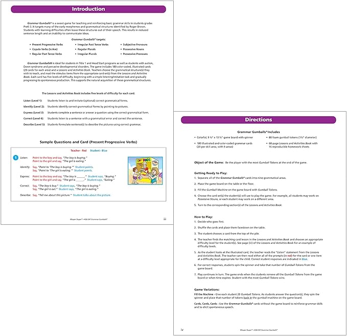 Super Duper Publications | Grammar Gumballs® Board Game | Educational Learning Resource for Children