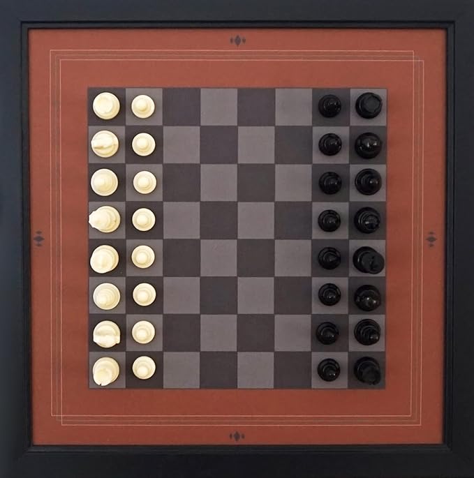 Magnetic Canvas Game Set. Chess/Checkers/Backgammon/TIC TAC Toe. Decrotive Game Sets use an mounting System That Gives Easy Access to Them. (Modern)