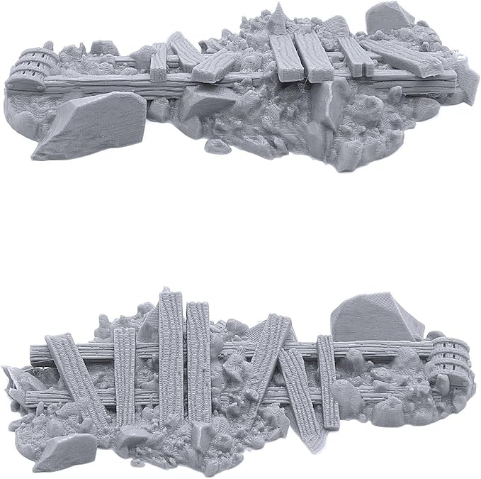 EnderToys Urban Rubble - DND Terrain - 32mm Scenery for Tabletop Miniatures