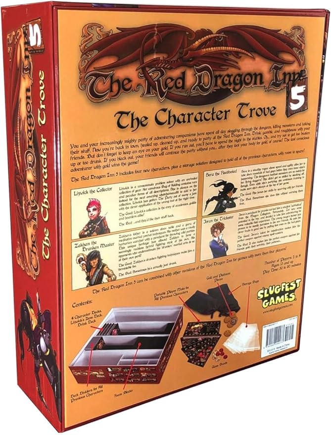 Slugfest Games The Red Dragon Inn 5 - Strategy Card Game - 2-4 Players Ages 13+ 30-60 Minutes - Standalone Expansion with Storage Box - Compatible with All Other Expansions