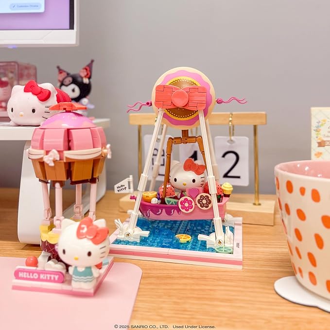 Hamee Sanrio Hello Kitty and Friends ‘Summer Wunderland’ Cute Water Theme Park Building Block Set Birthday Gift Party Favor Stress Relief Collectible Toy Compatible with Lego Block – My Melody