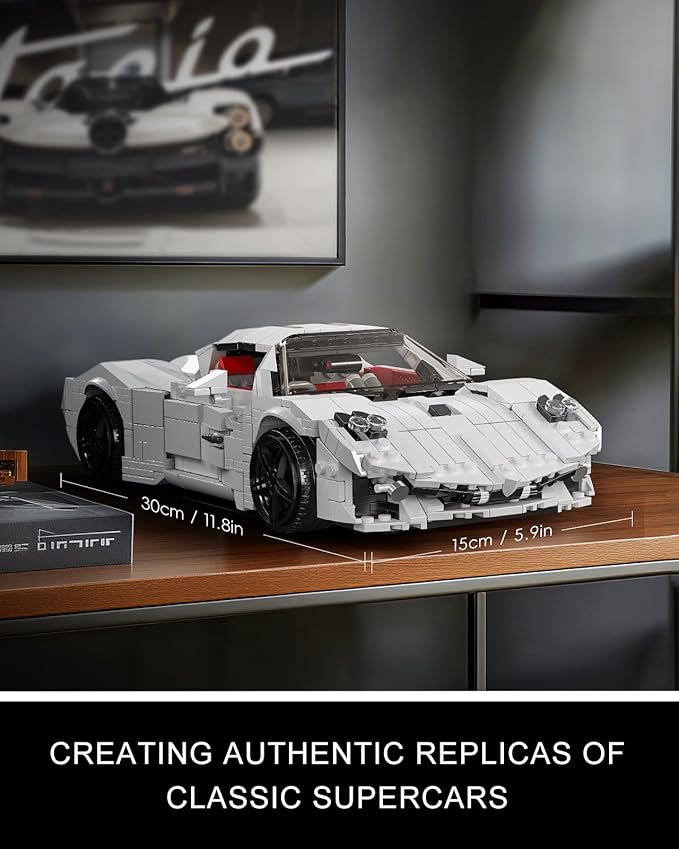 Mould King Sports Car Building Blocks Set Classic Racing Model Car Kits Collectible Supercar Building Set to Build Construction Toys Gifts for Teens Adults(1423 PCS)