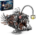 Mechanical Lantern Fish Building Block Set1038 PCS Ocean Animals Decor Collection Toy Compatible with Lego Sets for Boys 8-14STEM Birthday Gift for Adults Women Girls Boys Age 8-12(with LED)