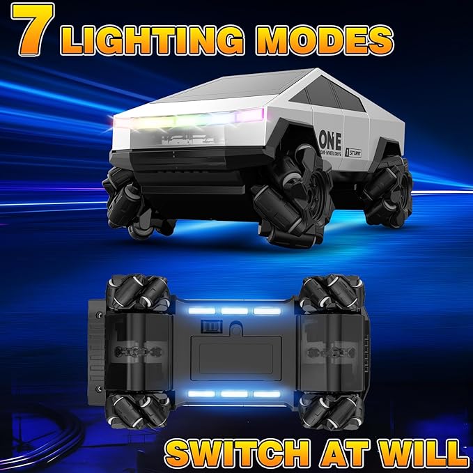 Gesture Sensing RC Stunt Car Toys for 6-12 Years Old Boys Girls 1/28 Scale 4WD RC Drift Car 2.4Ghz RC Cars Seven Light Modes Hand Controlled 360°Rotating Cool Birthday Gifts for Kids