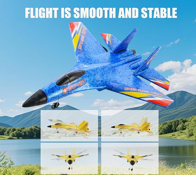 Foam rc Airplanes for Ages Over 14 Years Old and AdultsRemote Control Fighter JetHobby Plane Toys Gifts for Teen