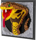 BDYDT Wall Art Snake Building Blocks Set A Wall Decor Set for Adults Who Love Creative Hobbies(2376 Pieces) Toys Gifts for Kid and Adult