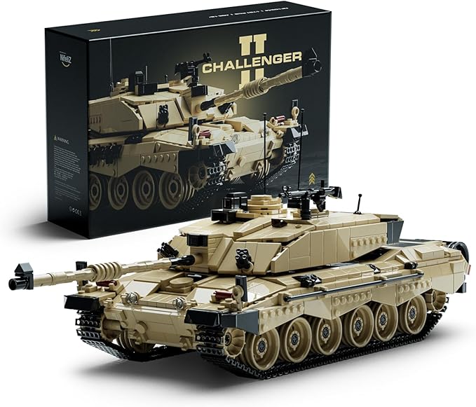 Nifeliz Challenger 2 Tank Model Set British Main Battle Tank Building Set for Adults Military Building Model for Build and Display Collectible Gift for Military Enthusiasts (1761 PCS NF10344)