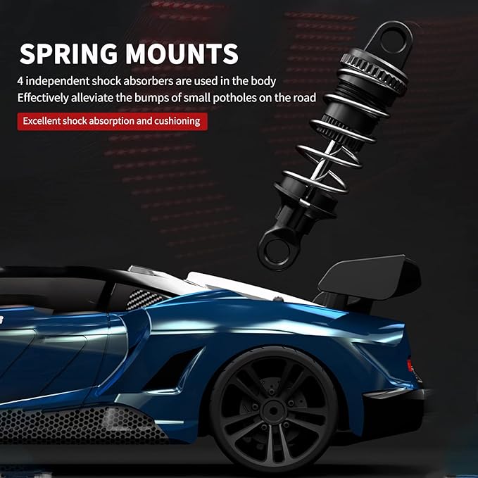 GoolRC RC Drift Car 1:16 Scale 4WD 35KM/H High Speed Remote Control Cars Full Proportional RTR 2.4GHz RC Racing Car with LED Lights Drifting Tire Racing Sport Toy Car for Teens and Adults
