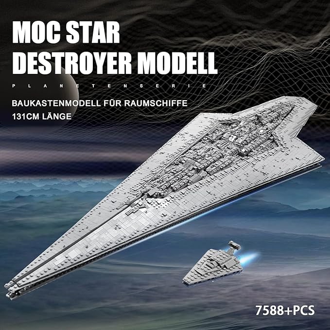 13134 Super Star Destroyer Model Ship A New Hope Executor Star Dreadnought Building Toy 7788+Pcs Large Collectible Model Build and Play Awesome Building Kit for Boys and Adult