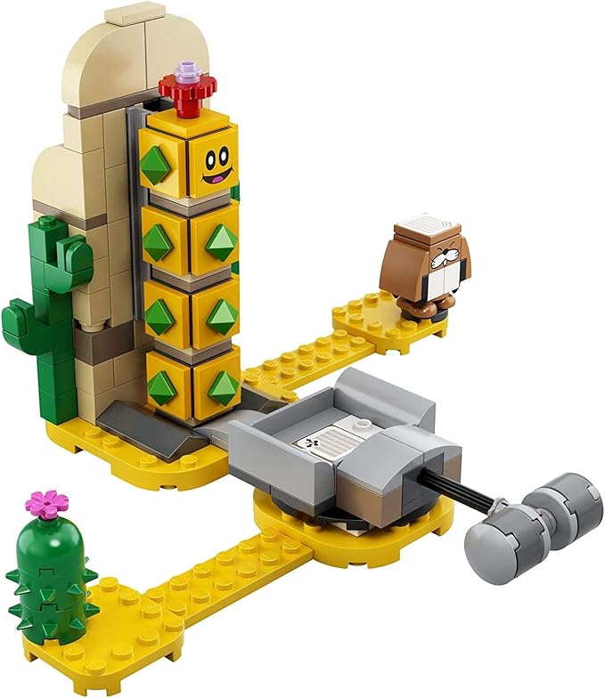 LEGO Super Mario Desert Pokey Expansion Set 71363 Building Kit Toy for Creative Kids to Combine with The Super Mario Adventures with Mario Starter Course (71360) Playset (180 Pieces)
